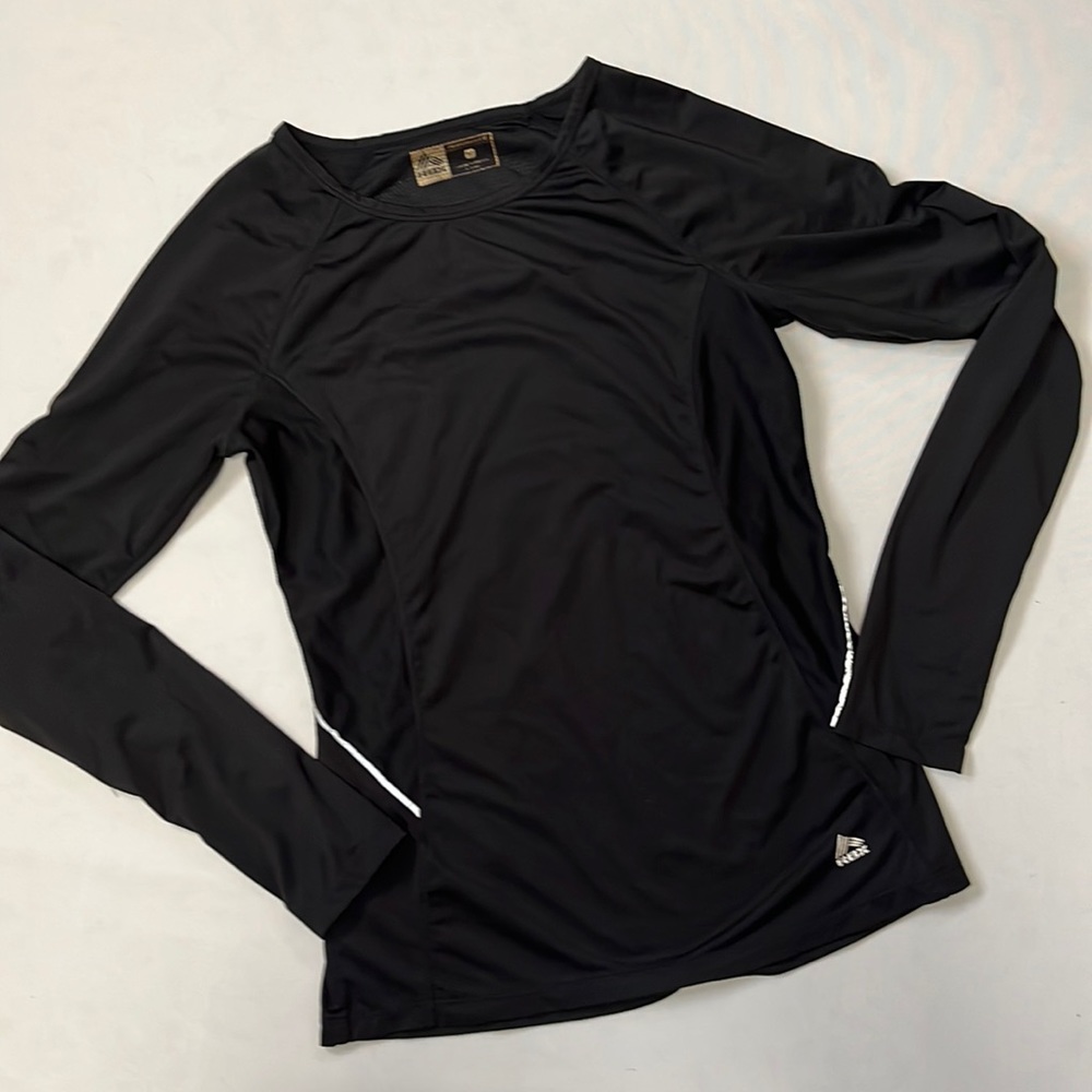 RBX Performance X-Dri Women's Long Sleeve Running Shirt Black Athletic Training